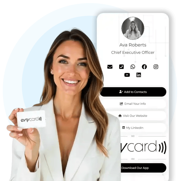 Evrycard Digital Business Card and profile example