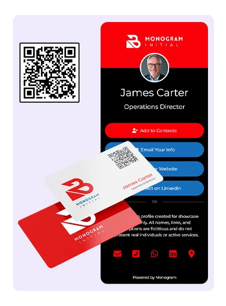 James Carter's card and profile
