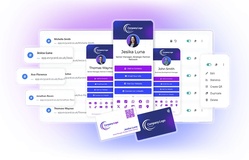 digital business card for teams