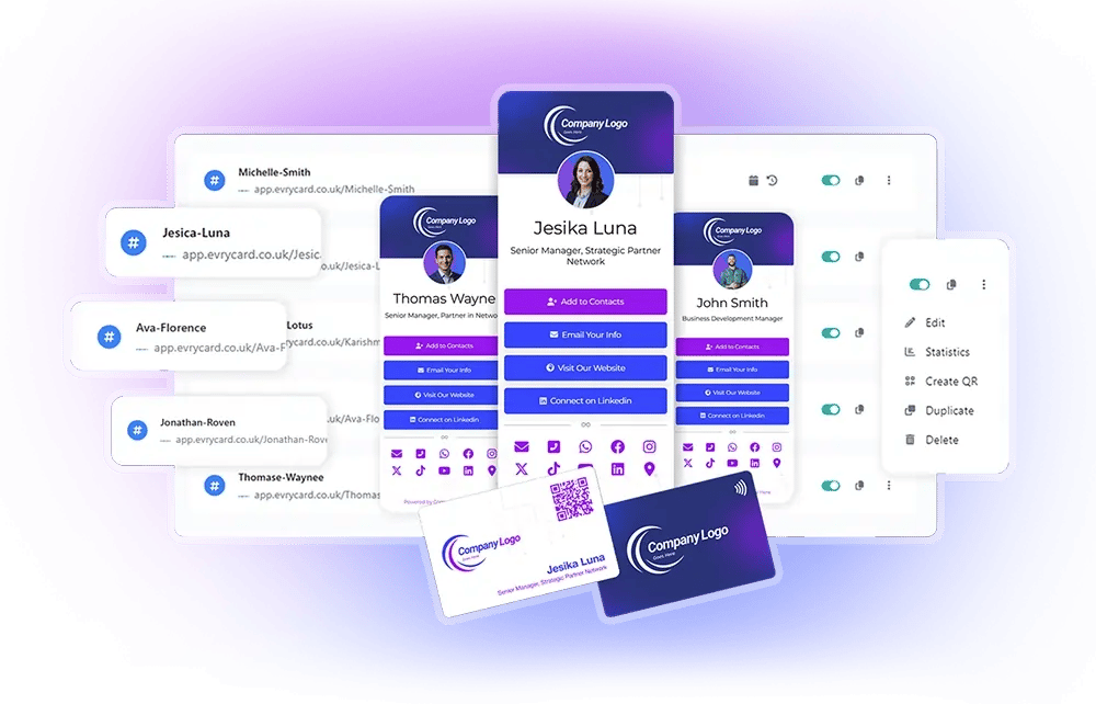 digital business card for teams