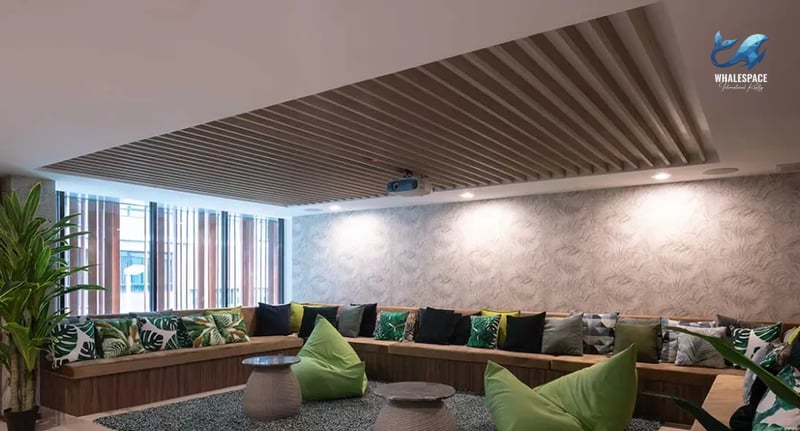 Comfortable lounge area with ample seating and modern decor