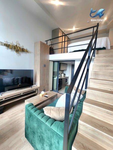 IDEO Rama 9-Asoke Loft | High Ceiling 4.22m | Fully Furnished | MRT Rama 9 photo 2