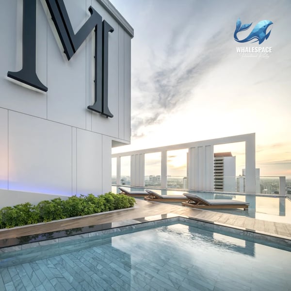 Infinity pool overlooking the city skyline