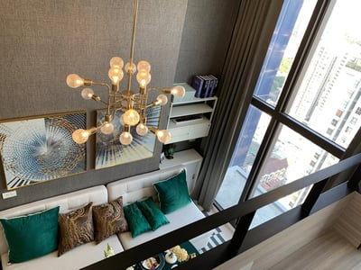 Chewathai Residence Asoke — Duplex Loft Living | High Ceiling Design | Asoke-Rama 9