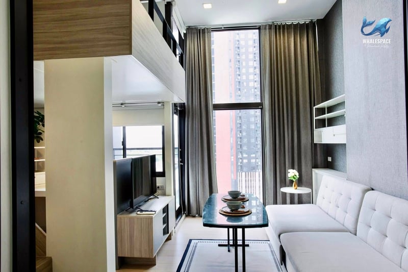 Chewathai Residence Asoke — Duplex High Ceiling | Fully Furnished | Near Rama 9