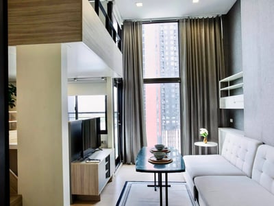 Chewathai Residence Asoke — Duplex High Ceiling | Fully Furnished | Near Rama 9