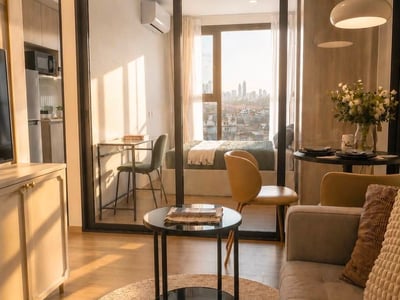 Origin Play Bangkhunnon Triple Station — Designer 1BR | Open View | Near MRT