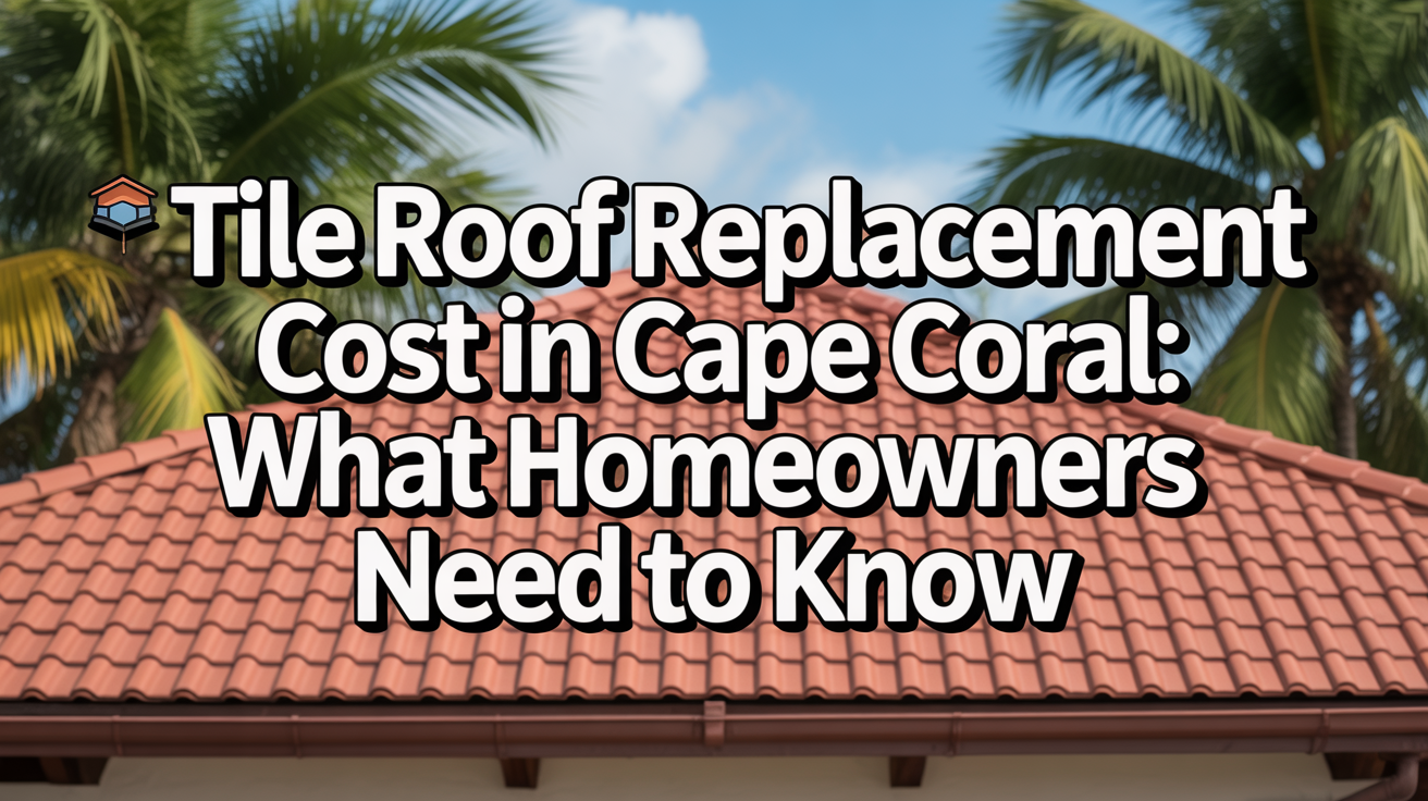Tile Roof Replacement Cost in Cape Coral: What Homeowners Need to Know