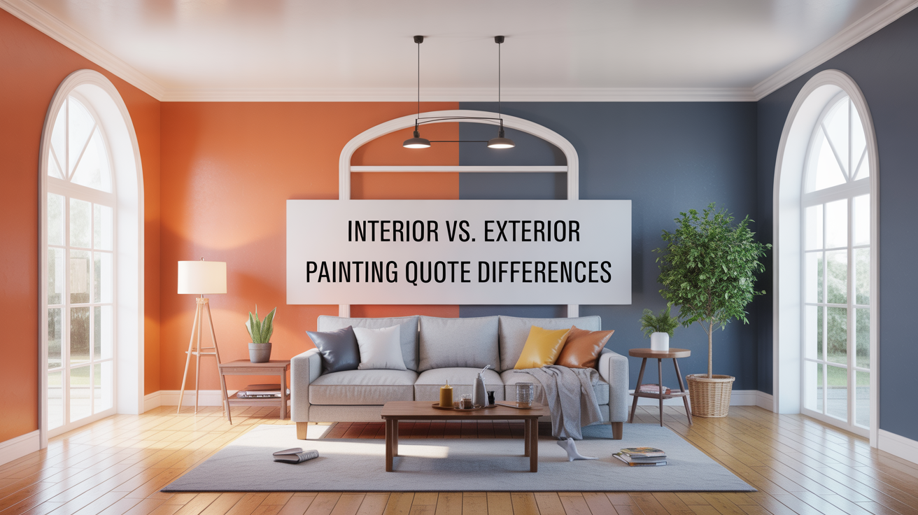 Interior vs. Exterior Painting Quote Differences
