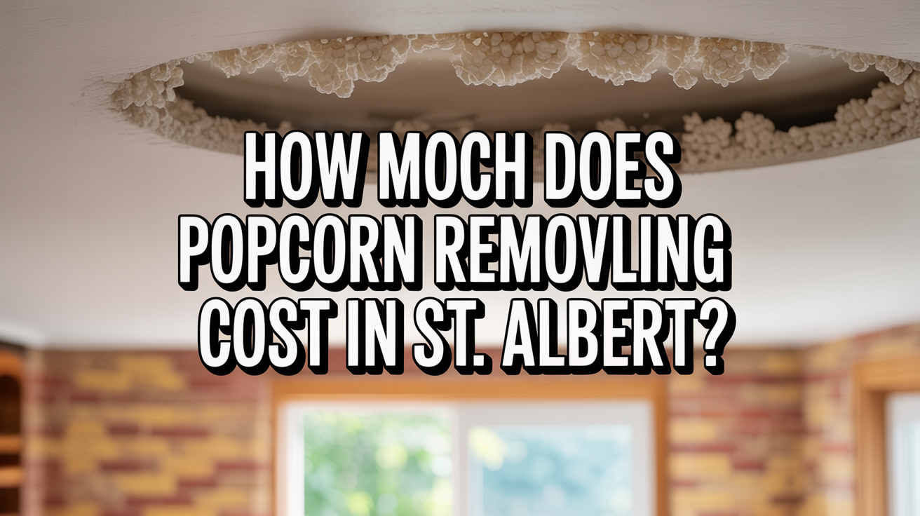 How Much Does Popcorn Ceiling Removal Cost in St. Albert?