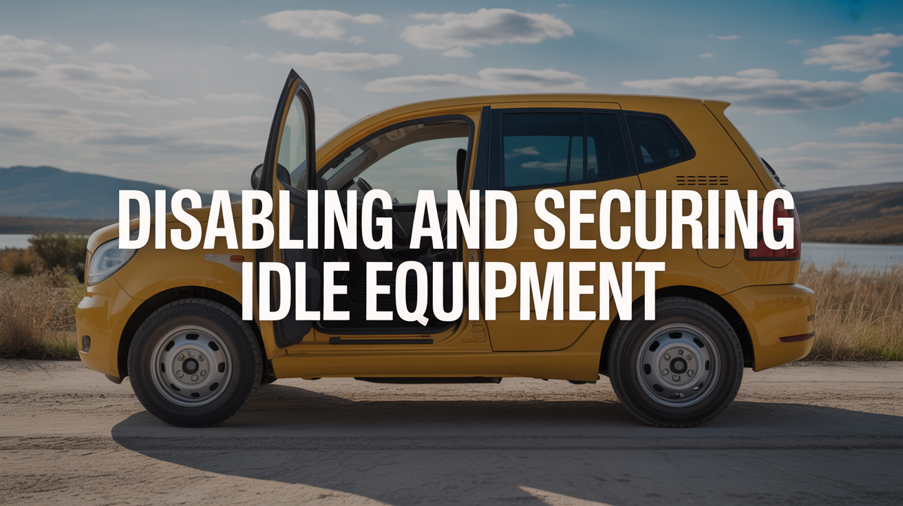 Disabling and Securing Idle Equipment
