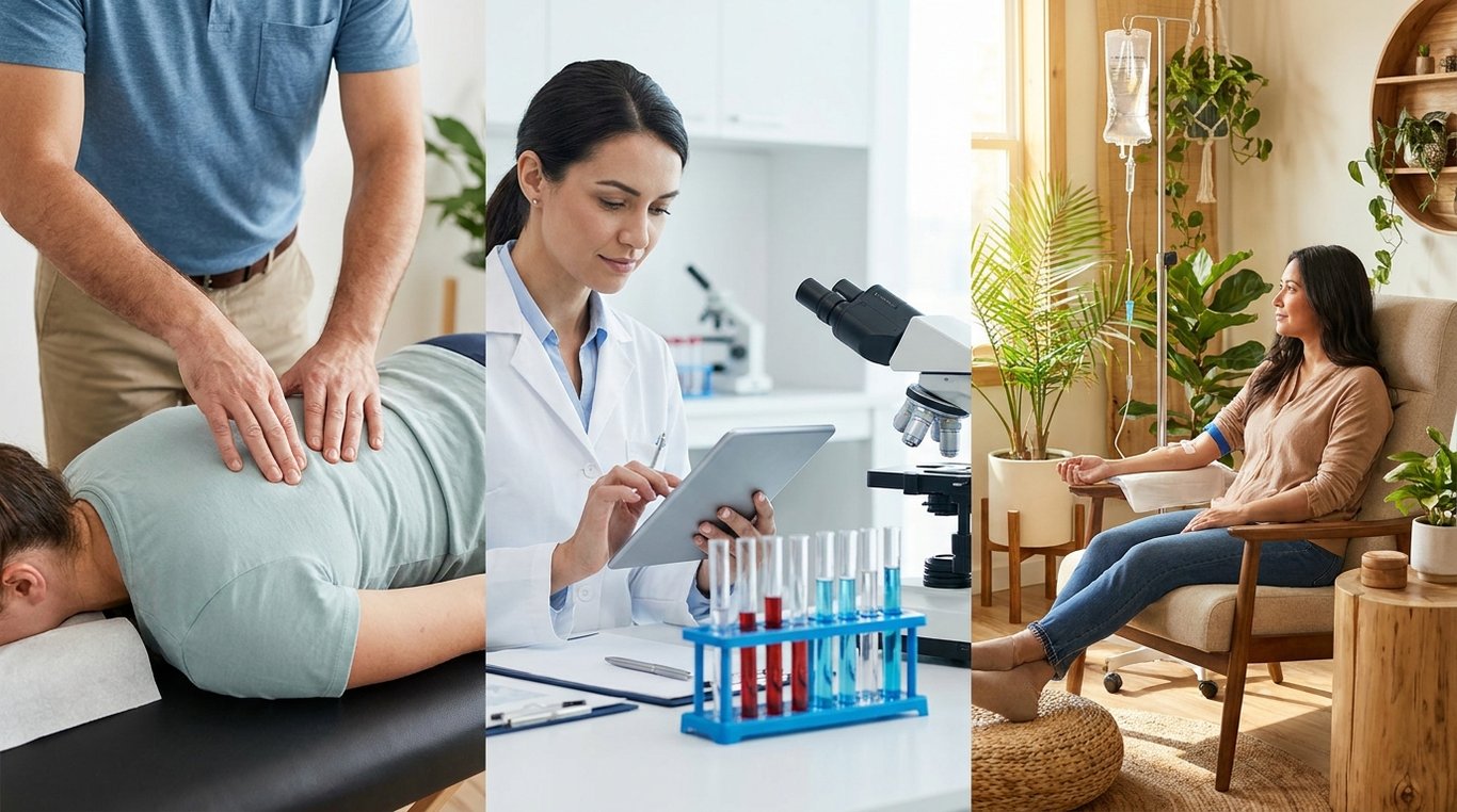 How Chiropractic, Hormone Testing, and IV Therapy Work Together