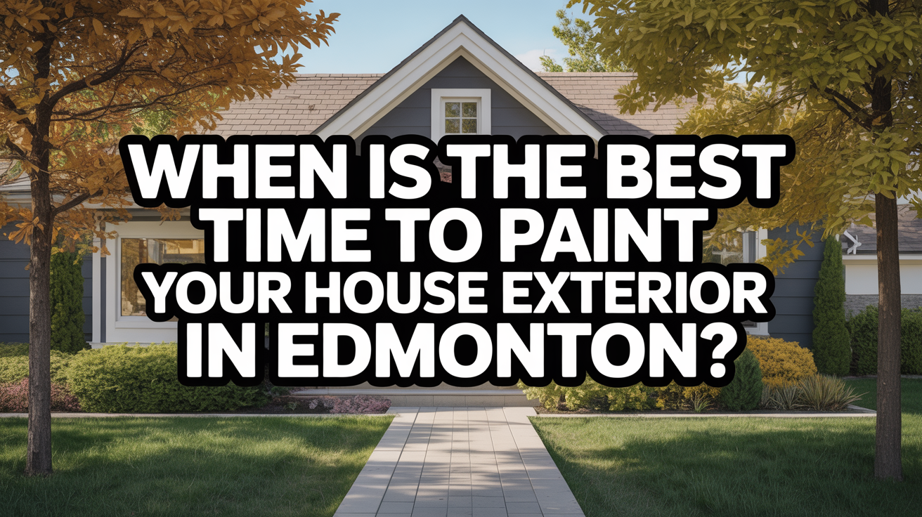 When is the Best Time to Paint Your House Exterior in Edmonton?