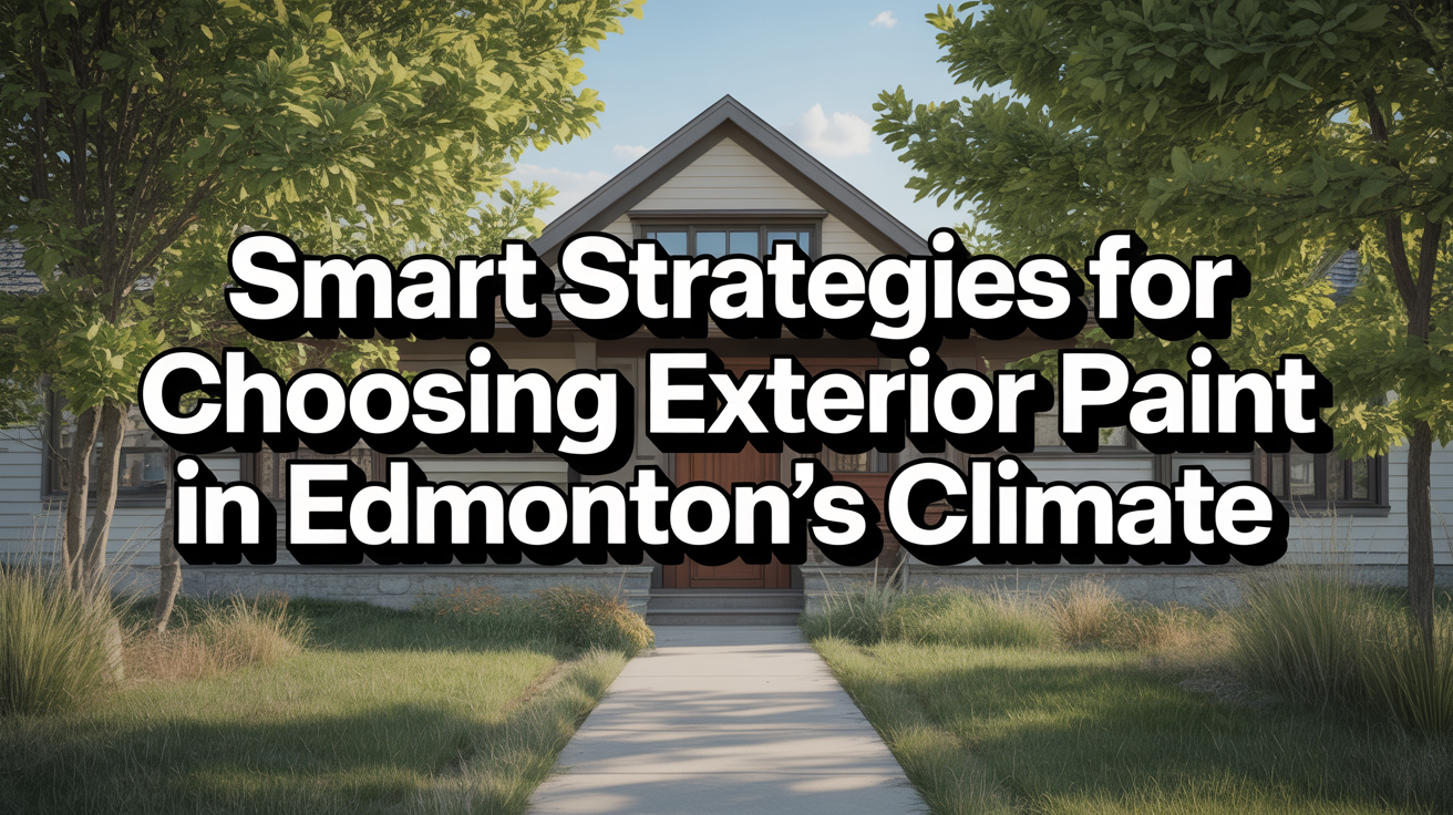 Smart Strategies for Choosing Exterior Paint in Edmonton’s Climate