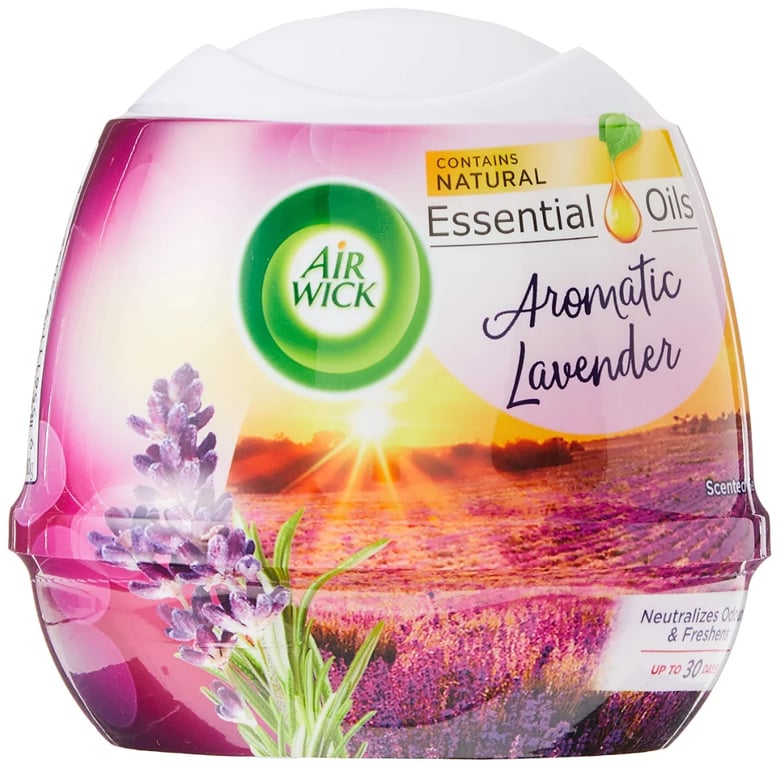 AIR WICK AROMATIC LAVENDER NATURAL OIL SCENTED GEL 180g TWINPACK