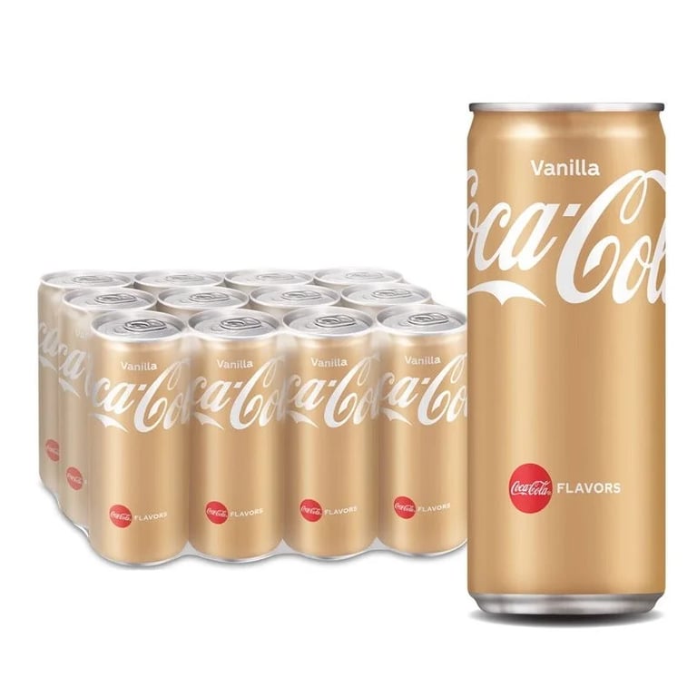 COCA-COLA VANILLA COKE REFRESHING CARBONATED DRINK 12X320ml