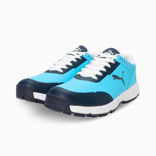 PUMA Cricket Shoes 108482022 - Luminous Blue-Club Navy-PUMA White - UK 7