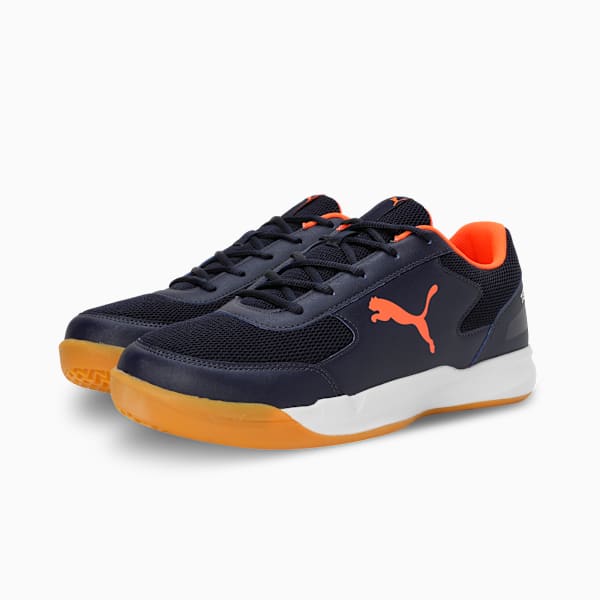 PUMA Indoor Shoes 107603052 - PUMA Navy-PUMA White-Cayenne Pepper - UK 6