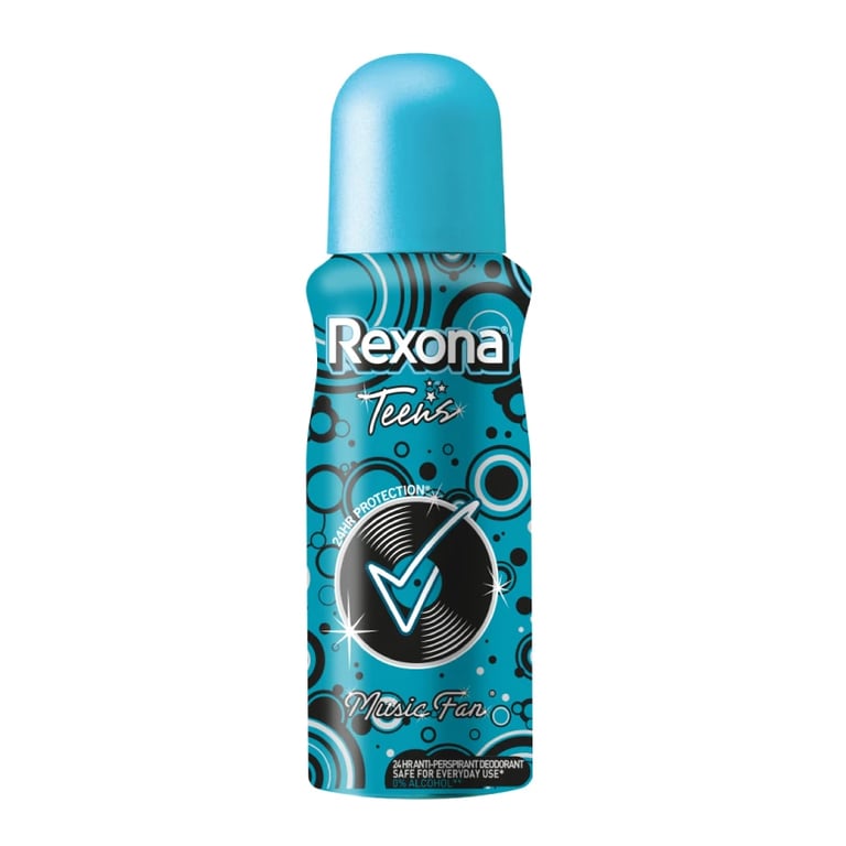 REXONA TEENS AER MUSICFAN 12X102ML