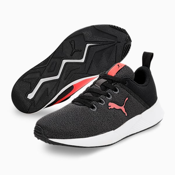 PUMA Core Progressive Shoes 387403032 - Puma Black-Dark Shadow-Salmon - UK 4