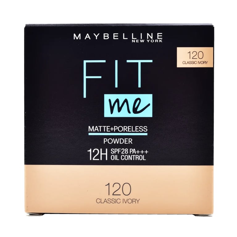 MAYBELLINE FIT ME MATTE PORELESS COMPACT POWDER 120 CLASSIC IVORY 49.5g