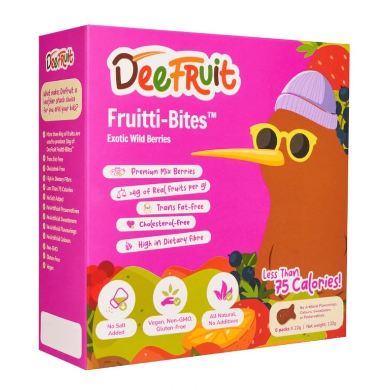 DeeFruit Fruitti-Bites Exotic Wild Berries 22g x 24 sachets