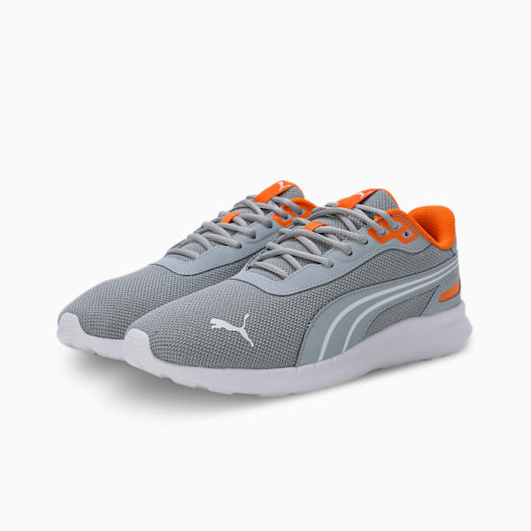 PUMA Core Progressive Shoes 398103032 - Cool Mid Gray-PUMA White-Pumpkin Pie - UK 10