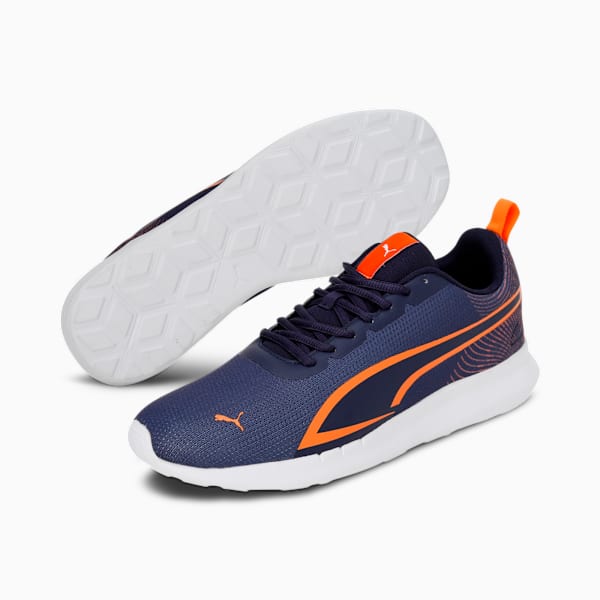 PUMA Core Progressive Shoes 392816032 - Peacoat-Vibrant Orange - UK 10