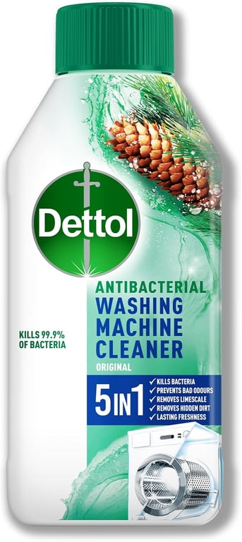 Dettol 6 in 1 Washing Machine Cleaner 250ML Pine Fragrance
