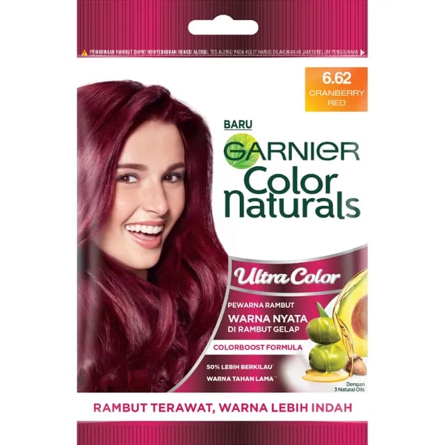 COLOR NATURALS CREME HAIR COLOR CRANBERRY RED 6.62 140g