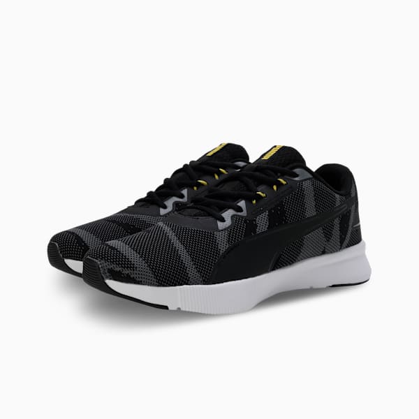 PUMA Running Essential Shoes 310239012 - Cool Dark Gray-PUMA Black-Yellow Blaze - UK 9