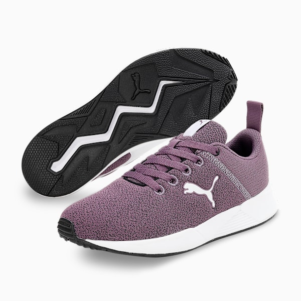 PUMA Core Progressive Shoes 387403042 - Quarry-BRIGHT ROSE-Peacoat - UK 5