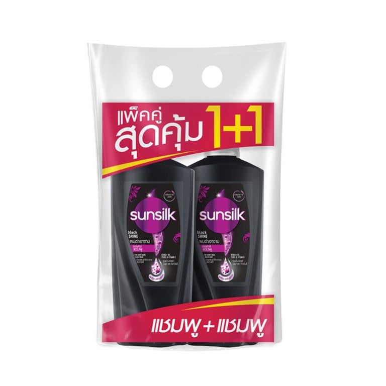 SUNSILK BLACK SHINE SHAMPOO FOR SMOOTH SHINY HAIR 370ml