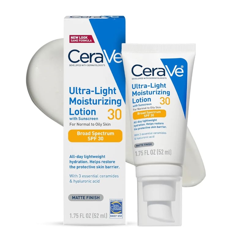 CERAVE ULTRA-LIGHT FACE MOISTURIZING LOTION WITH SPF 30 1.75oz