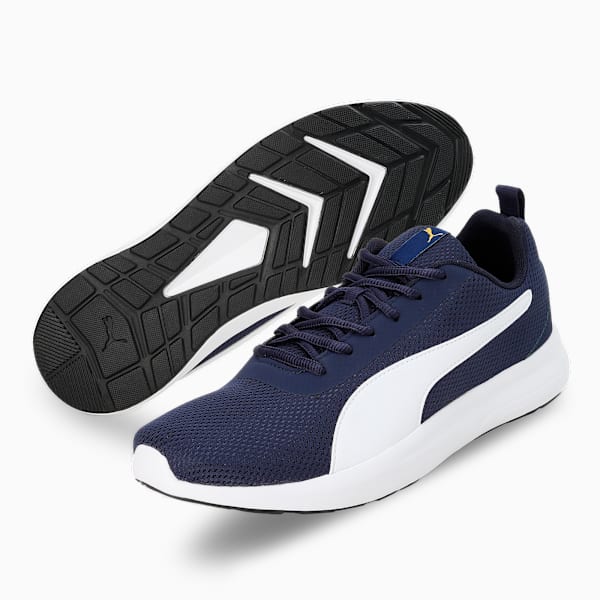 PUMA Core Progressive Shoes 388109022 - Peacoat-PUMA White-Spectra Yellow - UK 9