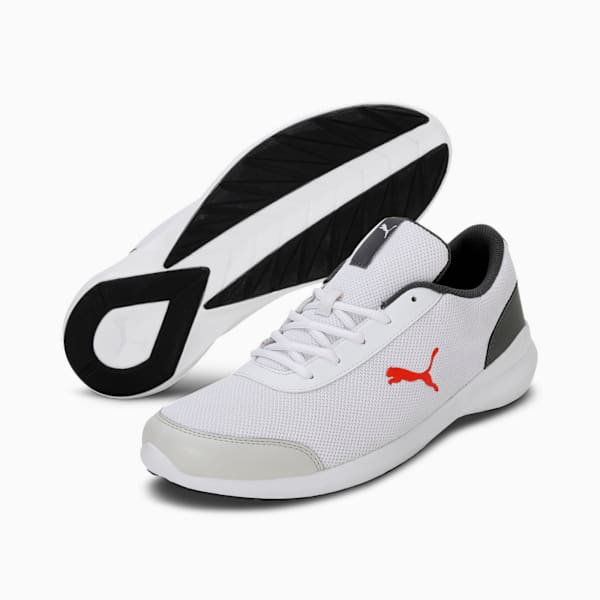PUMA Core Progressive Shoes 388110032 - PUMA White-Dark Shadow-Firelight - UK 7