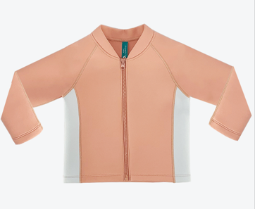 FUNFIT JUNIOR NEOPRENE LONG SLEEVE RASH GUARD PINK SIZE 2 UPF50+