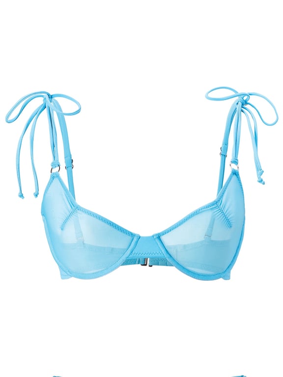 BANSHEE SWIM FOREPLAY TOP AQUA WOMEN'S SWIMWEAR BIKINI TOP SIZE XS