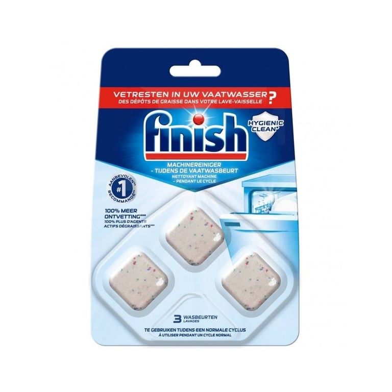Finish Dishwasher Cleaning Tablets - Pack of 3