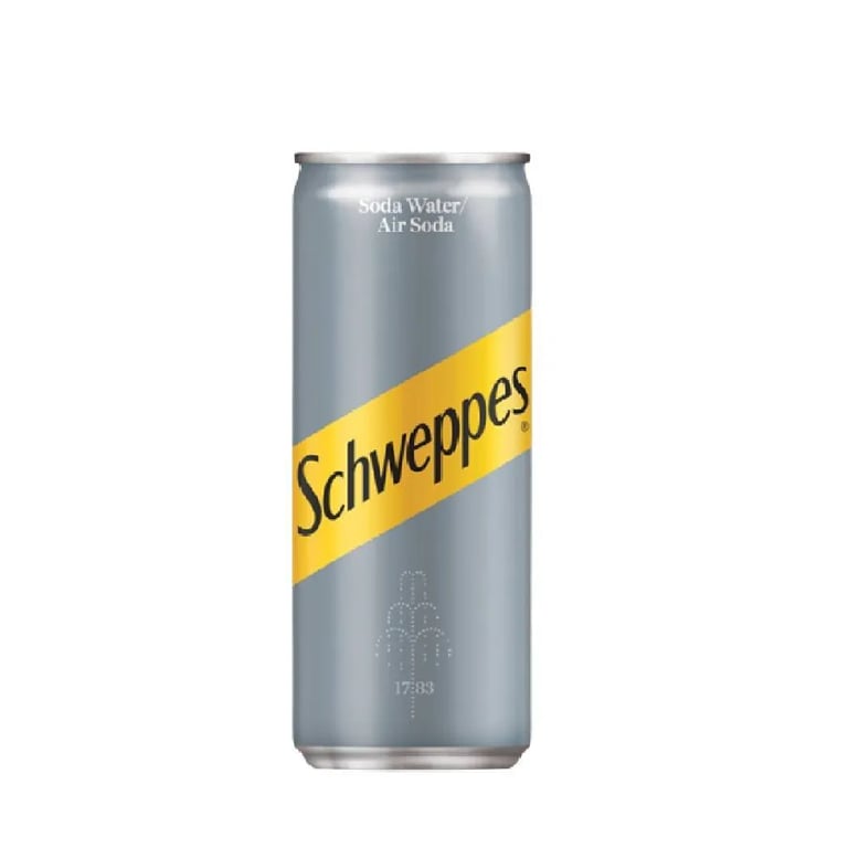 SCHWEPPES SODA WATER SPARKLING REFRESHING BEVERAGE 320ml