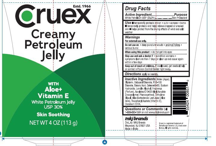 CRUEX PETROLEUM JELLY WITH ALOE MOISTURIZING SKIN PROTECTANT 100g