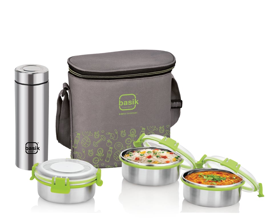 FEATHERLINE LIGHTWEIGHT INSULATED LUNCH BOX WITH HANDLE