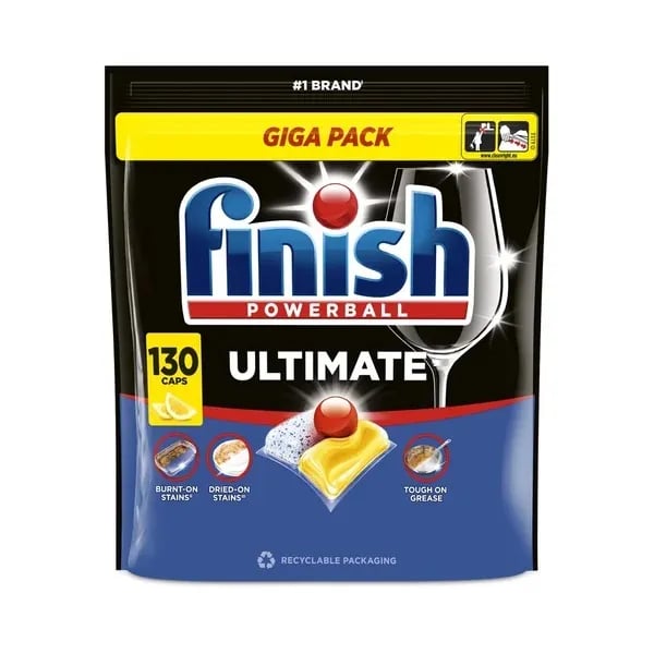 FINISH TABS ULTIMATE 130PCS LEMON 130PCS