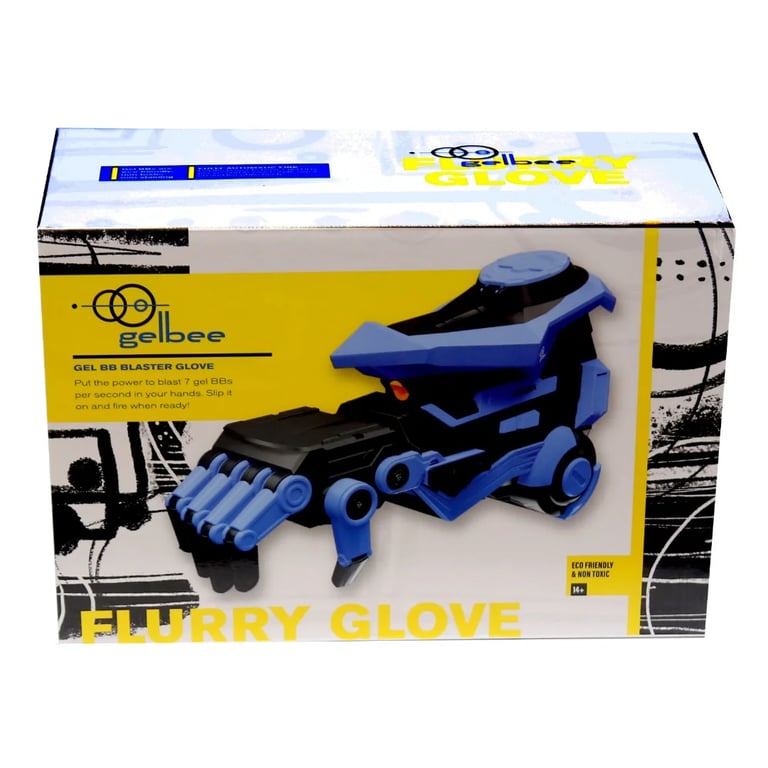 Gelbee Flurry Glove Water Bead Gel - BB Blaster -Mecha Powered Glove, Full Auto Firing
