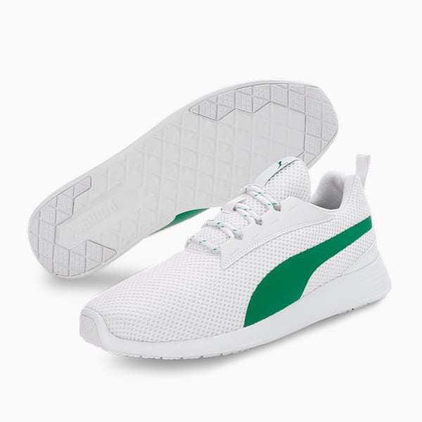 PUMA Core Progressive Shoes 391893102 - PUMA White-Amazon Green - UK 7