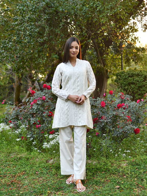 THE SHOP CW NISHAT NATURAL COTTON CASUAL KURTA FOR WOMEN SIZE S