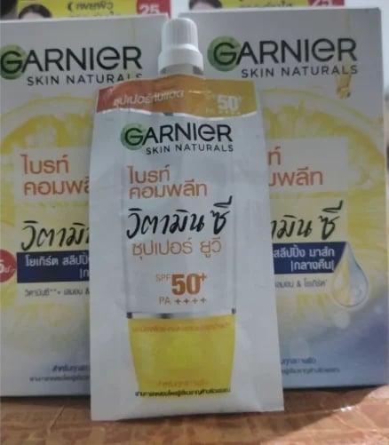 GARNIER SKINACTIVE SPF 30 FACE SUNSCREEN SACHET PORTABLE 7ml
