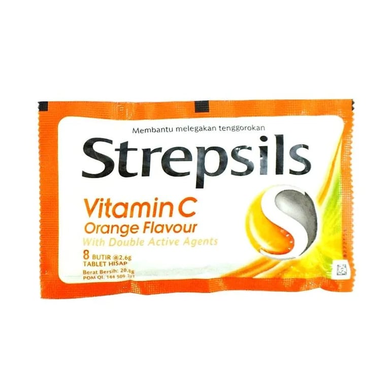 STREPSILS ORANGE WITH VITAMIN C 24'S 1PACK - SINGAPORE