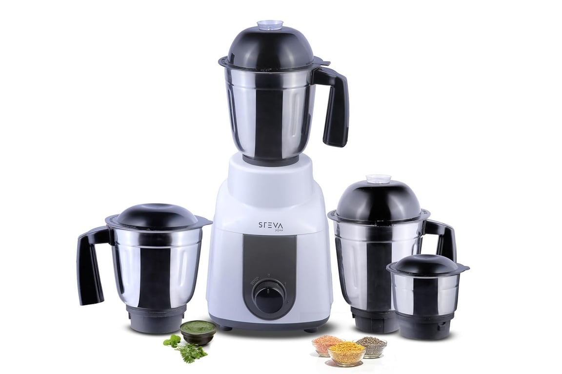 STEVA STEELO 750W MIXER GRINDER WITH 3 JARS