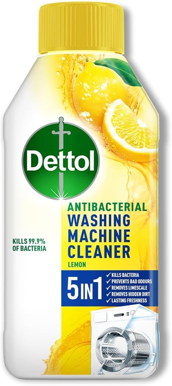 Dettol 6 in 1 Washing Machine Cleaner 250ML Lemon Fragrance